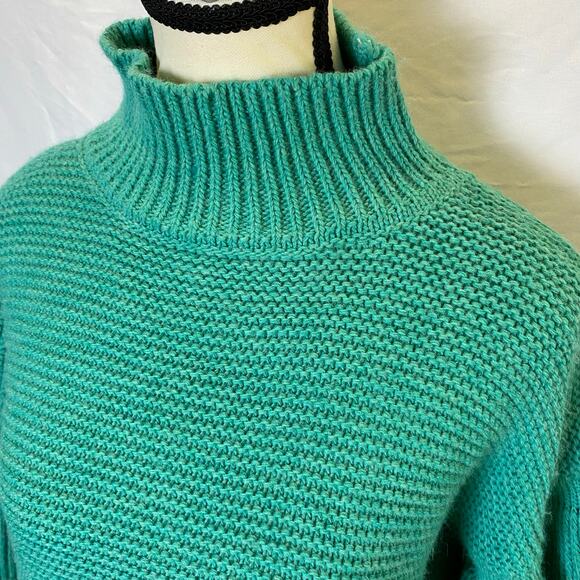 Maglificio Miss Eleven Women's Chunky Knit Sweater Medium Mock Turtleneck - Picture 2 of 10